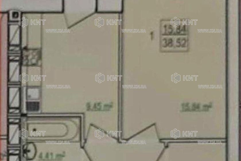 Продажа квартиры Харьков, Киевская, Гидропарк, 38.5м²
