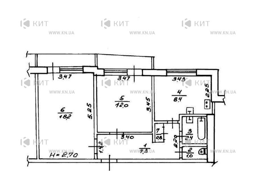 Продажа квартиры Харьков, Научная, 53.7м²