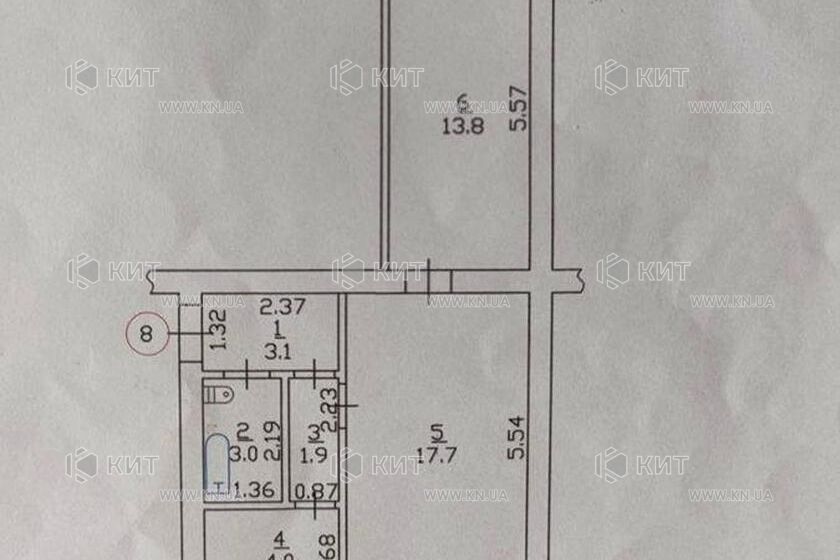 Продаж квартири Харків, Одеська, Основа, 43м²