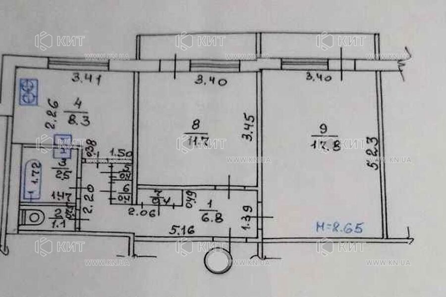 Продаж квартири Харків, Олексіївка, 51м²
