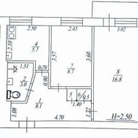 Продаж квартири Харків, Павлове Поле, 44.2м²