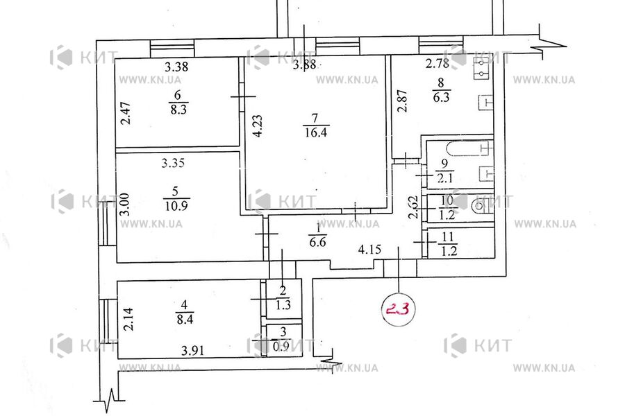 Продаж квартири Харків, Салтівка, 603 мрн., 66.4м²