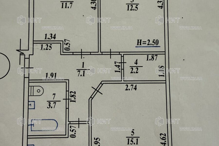Продажа квартиры Харьков, Одесская, Основа, 59.2м²