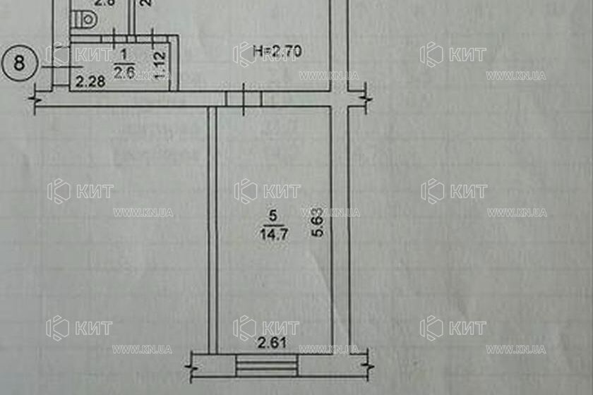 Продажа квартиры Харьков, Старая Салтовка, 46.7м²
