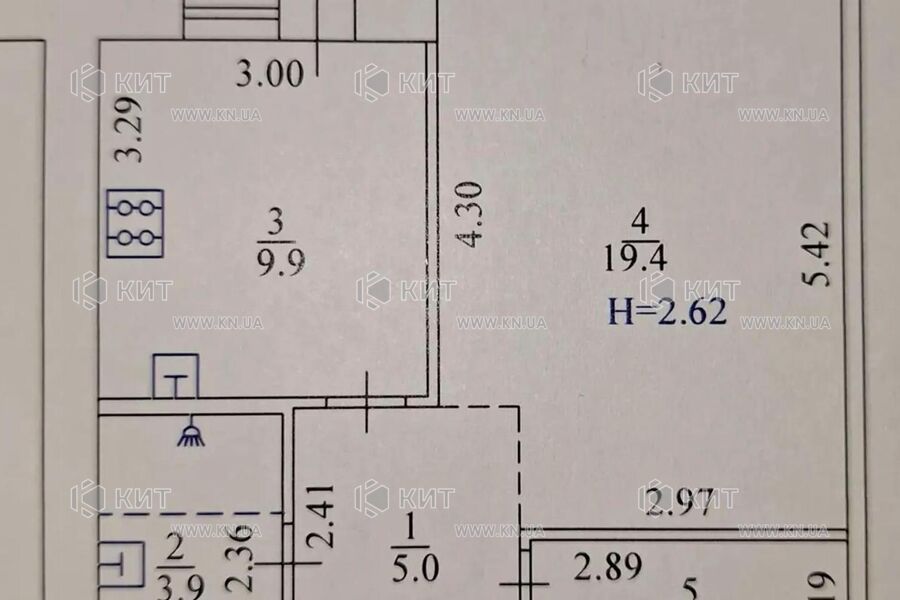 Продаж квартири Харків, Нові Дома, 45м²