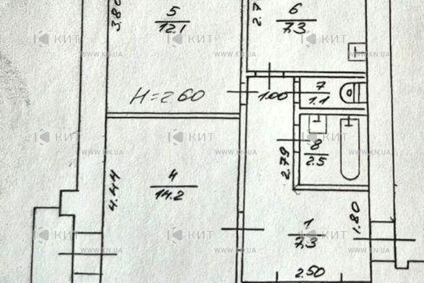 Продажа квартиры Харьков, Новые дома, 49м²