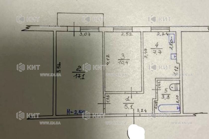 Продаж квартири Харків, Нові Дома, 44.5м²