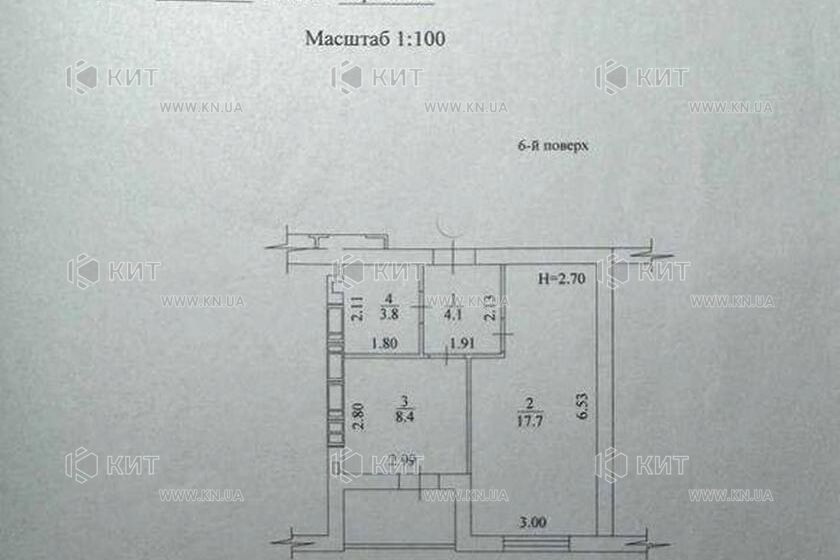 Продажа квартиры Харьков, Киевская, Гидропарк, 37м²