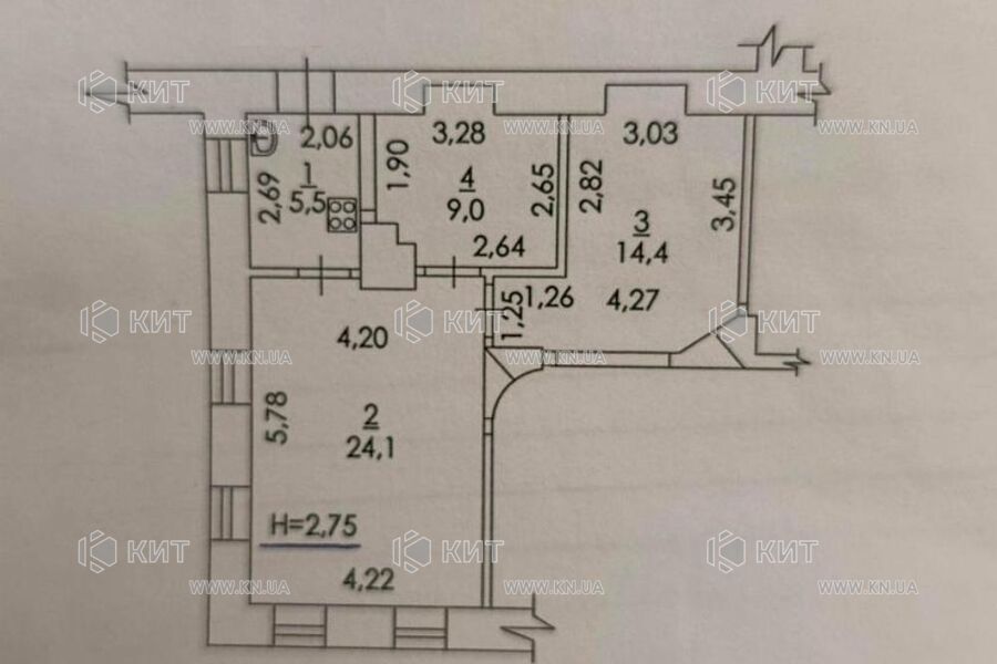 Продажа квартиры Харьков, ЮЖД, Центр. рынок, 53м²