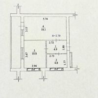 Продажа квартиры Харьков, Салтовка(Г.Труда,Студ.), 48м²