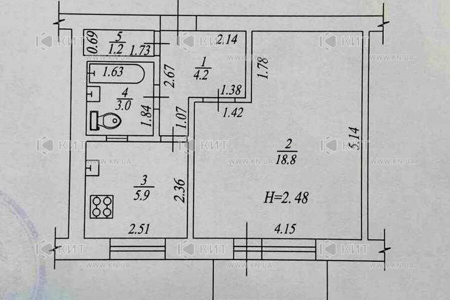 Продаж квартири Харків, Аеропорт, Мерефянське шосе, 35м²