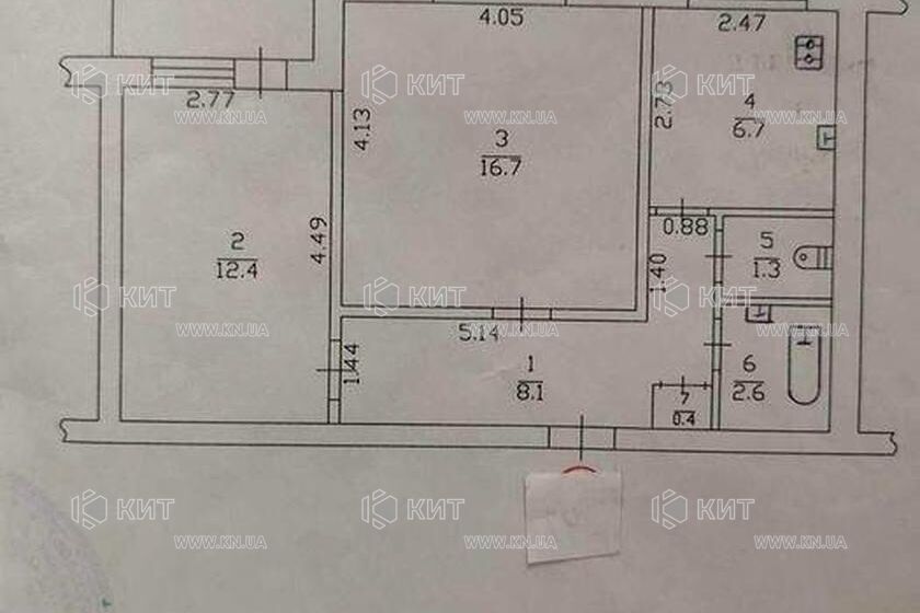 Продаж квартири Харків, ЮЖД, Центр. ринок, 49.5м²