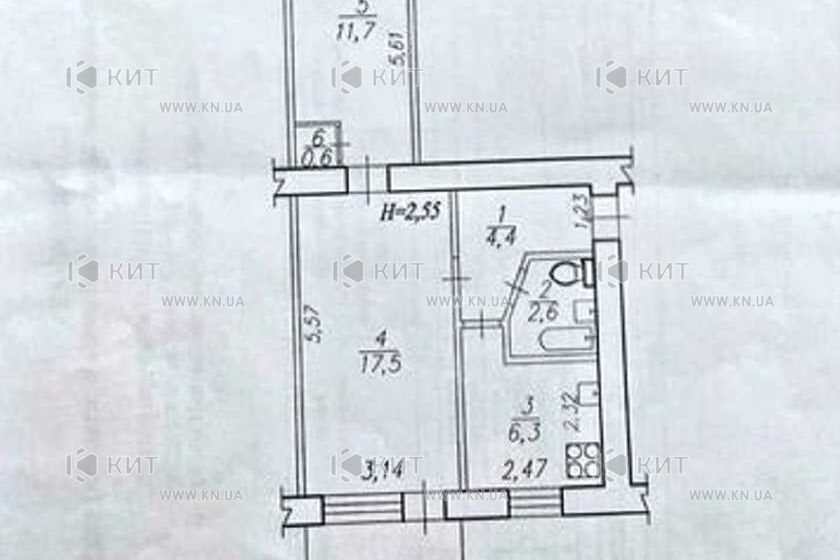 Продажа квартиры Харьков, Новые дома, 44м²