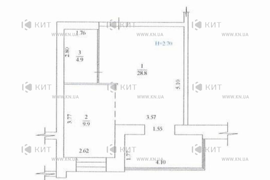 Продаж квартири Харків, Клочківська, 46м²