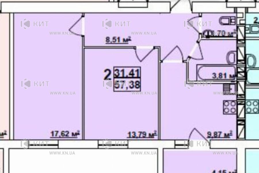 Продажа квартиры Харьков, Холодная гора, 58м²