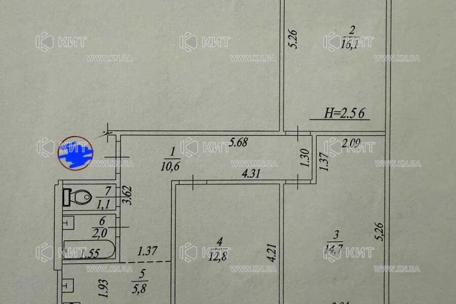 Продажа квартиры Харьков, Салтовка, 520 мрн., 65м²
