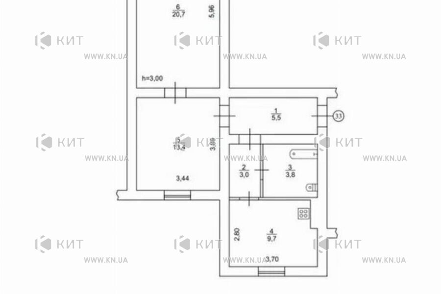 Продажа квартиры Харьков, Спортивная, Гагарина, Защитников, 56м²
