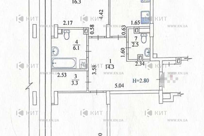 Продаж квартири Харків, Нові Дома, 83м²