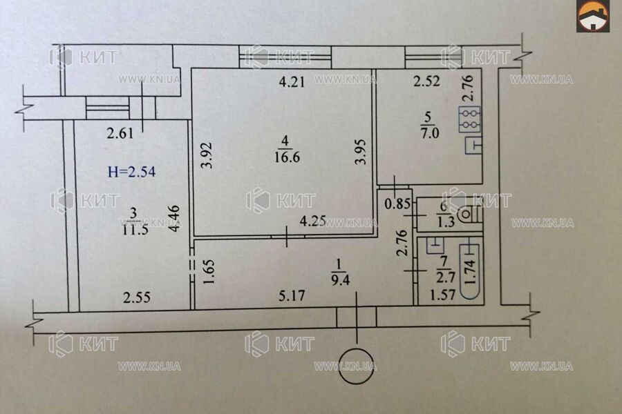 Продажа квартиры Харьков, Одесская, Основа, 52м²