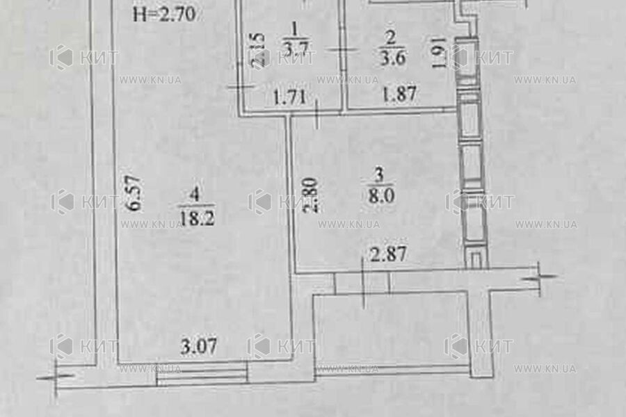 Продаж квартири Харків, Київська, Гідропарк, 37м²