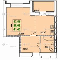 Продаж квартири Харків, Спорт.Гагар.Повст., 41.46м²