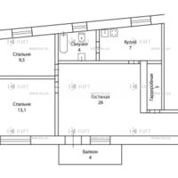Продаж квартири Харків, ЮЖД, Центр. ринок, 63м²