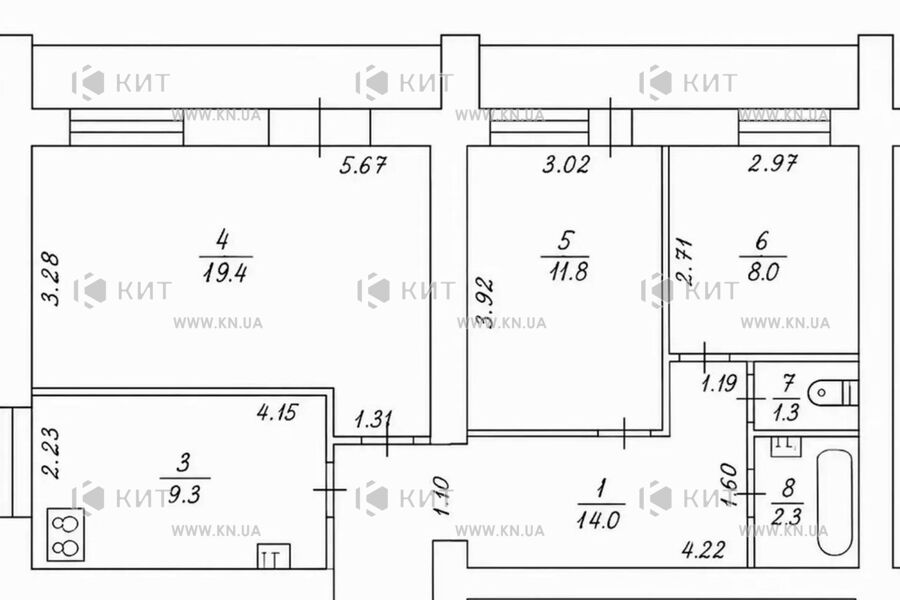 Продаж квартири Харків, Павлове Поле, 74м²