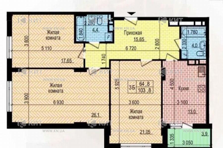 Продаж квартири Харків, Нові Дома, 105м²