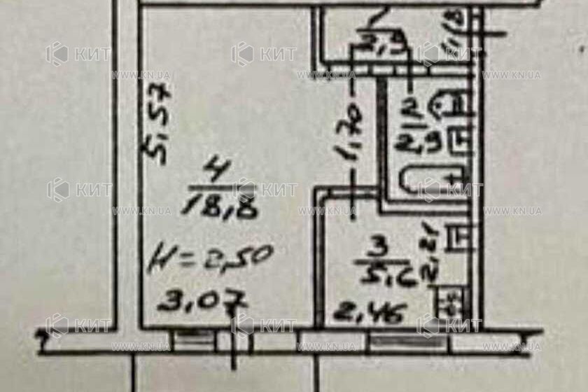 Продаж квартири Харків, Нові Дома, 34м²