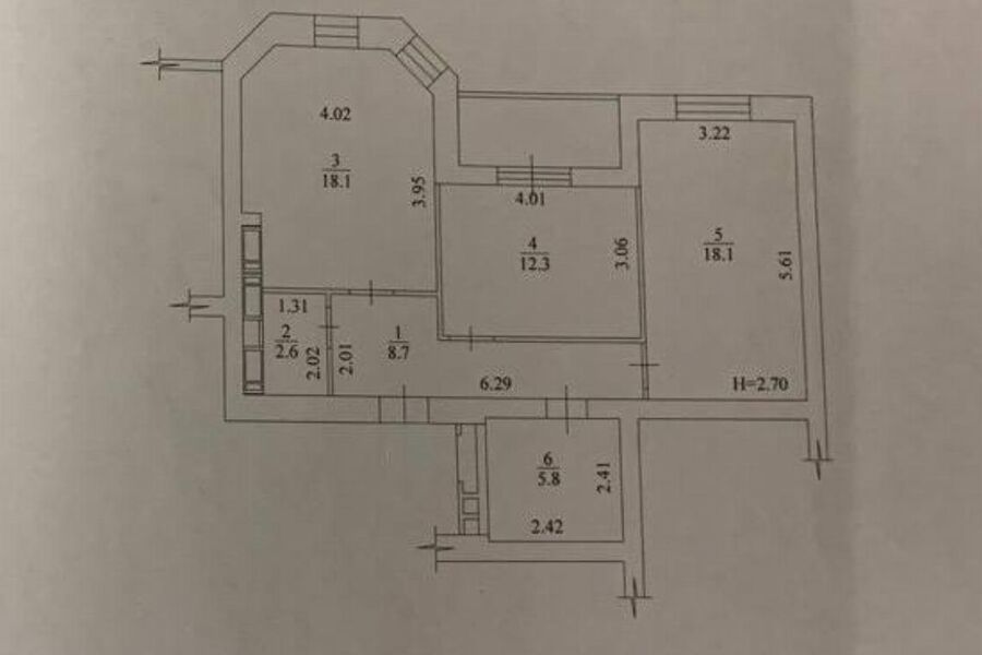 Продажа квартиры Харьков, Сокольники, 69.5м²