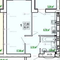 Продаж квартири Харків, Київська, Гідропарк, 37м²