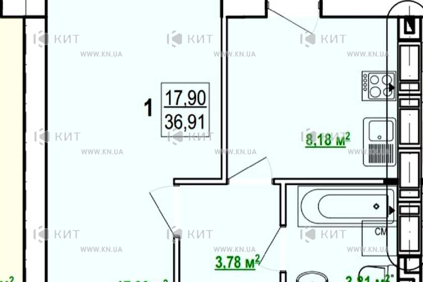 Продаж квартири Харків, Київська, Гідропарк, 37м²