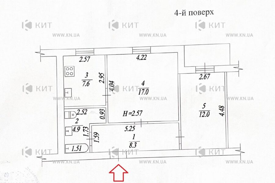 Продажа квартиры Харьков, Жуковского, Пятихатки, 52.4м²