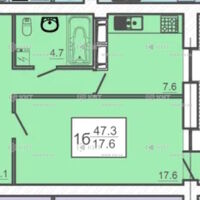 Продаж квартири Харків, Салтівка(Г.Праці,Студ.), 47.3м²
