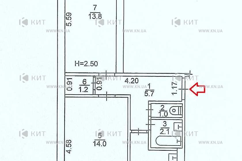 Продажа квартиры Харьков, Новые дома, 45.4м²