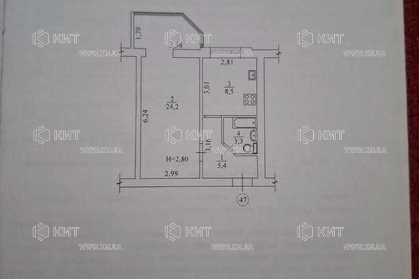 Продажа квартиры Харьков, Клочковская, 41.5м²