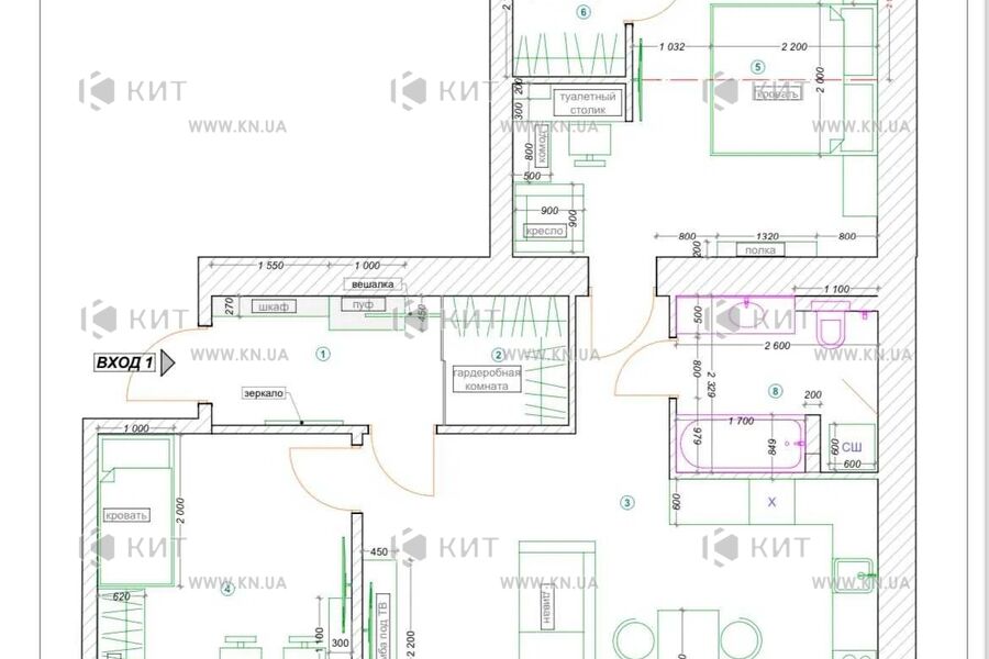 Продажа квартиры Харьков, Завод Шевченко, 80м²