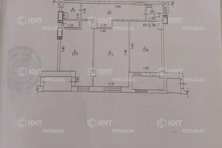 Продажа квартиры Харьков, Спортивная, Гагарина, Защитников, 63м²
