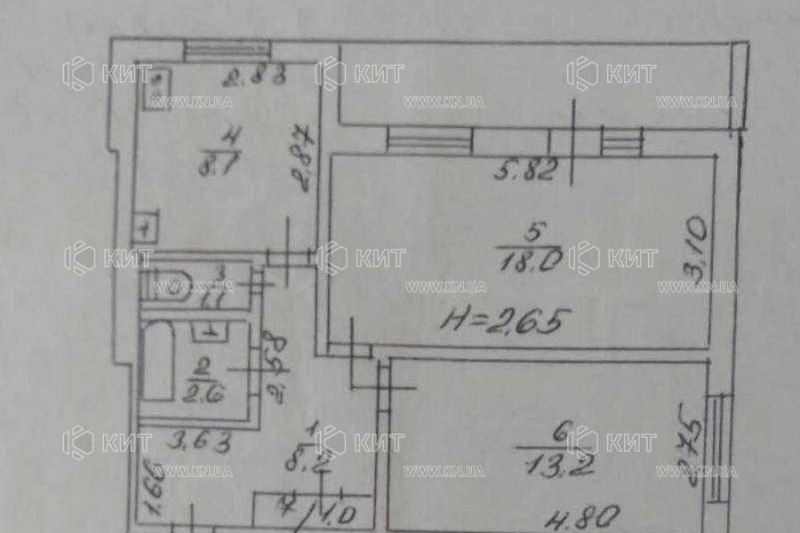 Продажа квартиры Харьков, Северная Салтовка 5, 55м²