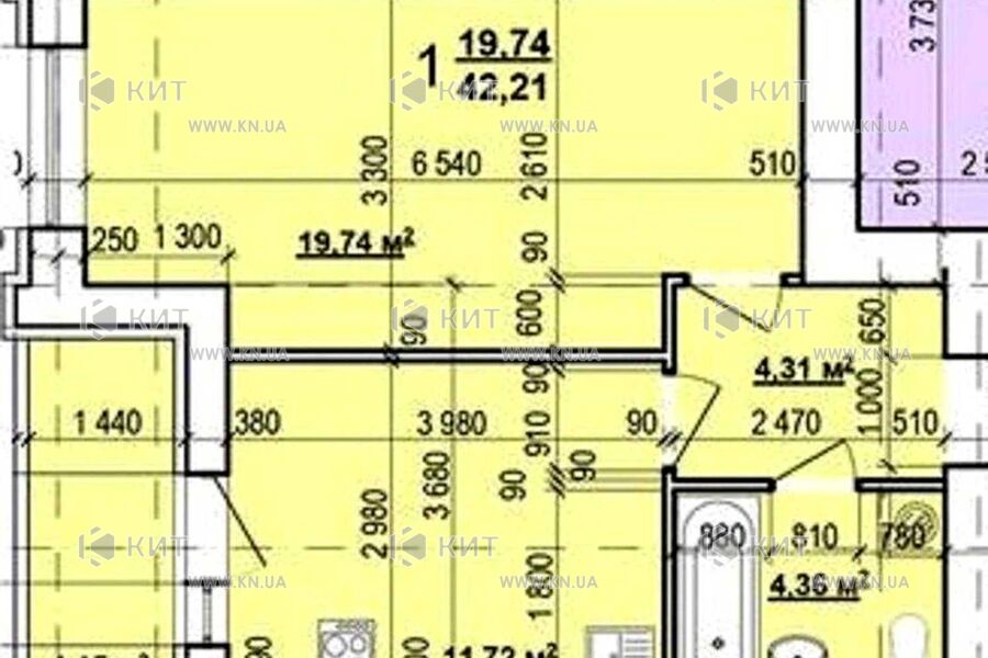 Продажа квартиры Харьков, ХТЗ, Рогань, 43м²