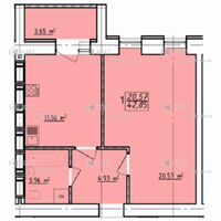 Продаж квартири Харків, Спорт.Гагар.Повст., 43м²