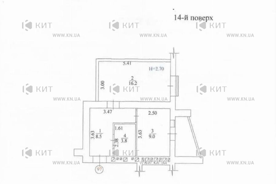 Продажа квартиры Харьков, Спортивная, Гагарина, Защитников, 40м²