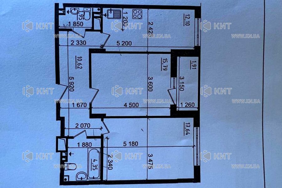 Продаж квартири Харків, Нові Дома, 64.36м²