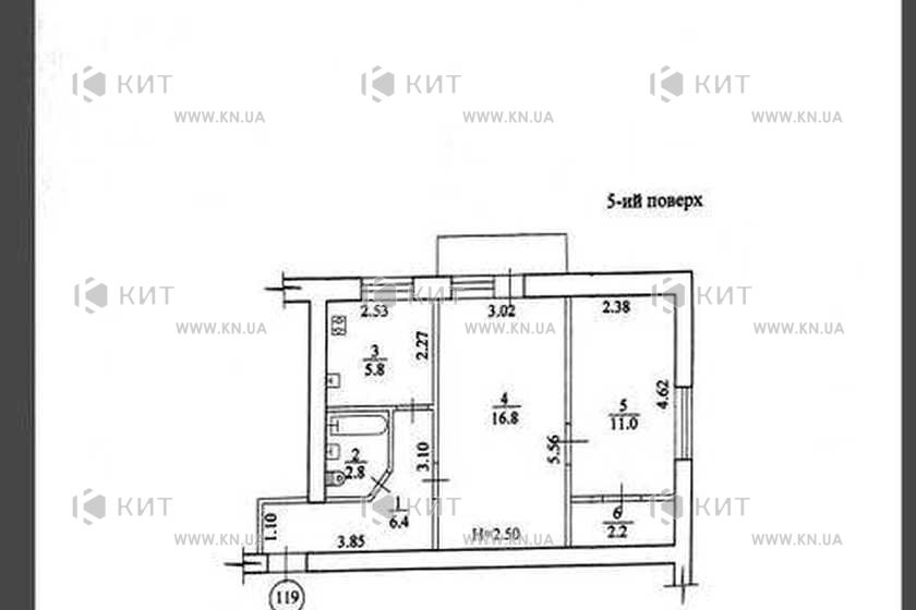 Продаж квартири Харків, Павлове Поле, 46м²