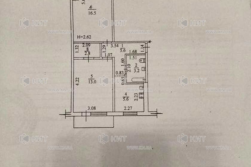 Продаж квартири Харків, Салтівка, 533 мрн., 48м²