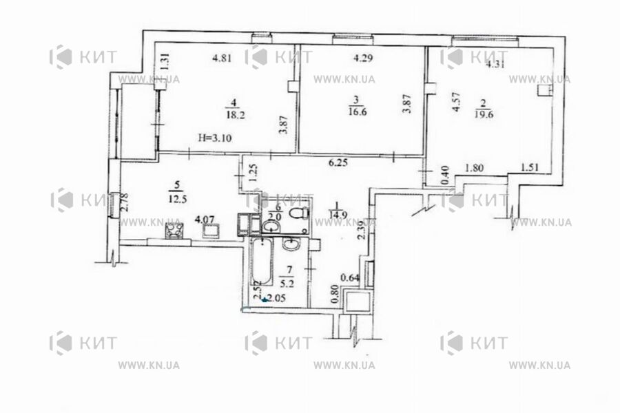 Продаж квартири Харків, Спорт.Гагар.Повст., 93м²