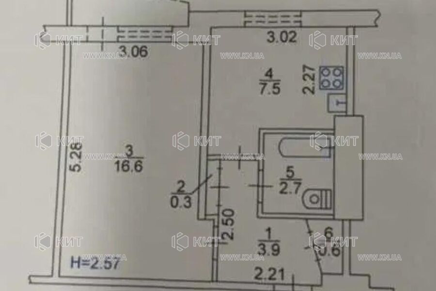Продаж квартири Харків, Салтівка, 607 мрн., 33м²