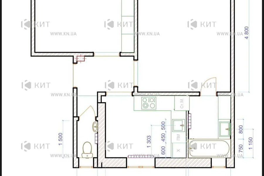 Продаж квартири Харків, Малишева, 50м²