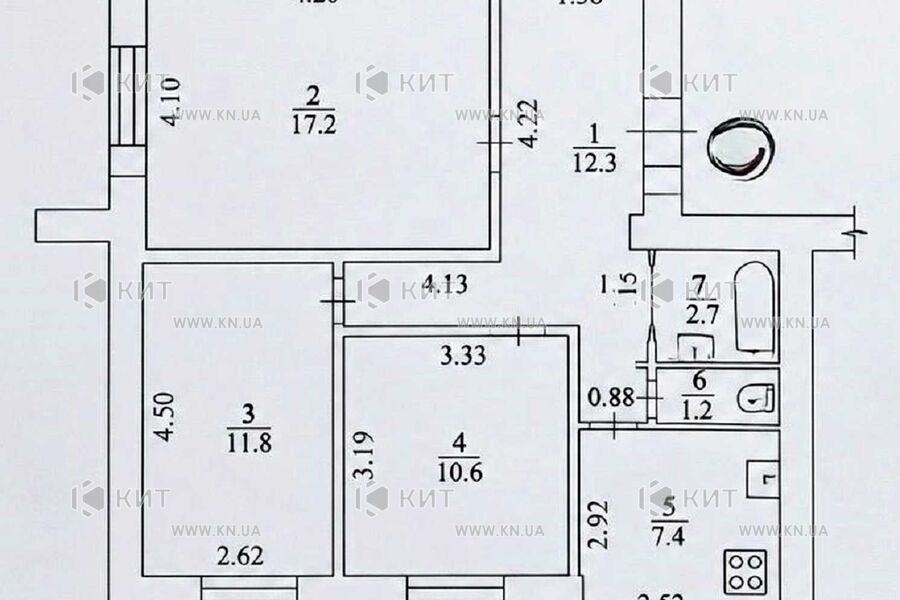 Продажа квартиры Харьков, Салтовка, 627 мрн., 67.2м²