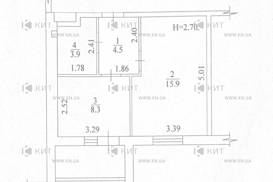 Продажа квартиры Харьков, Салтовка(Бараб.,Украина), 35м²